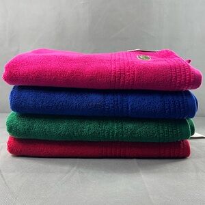 NWT Lacoste Solid Color Bath Towel Pick Your Color 100% Cotton